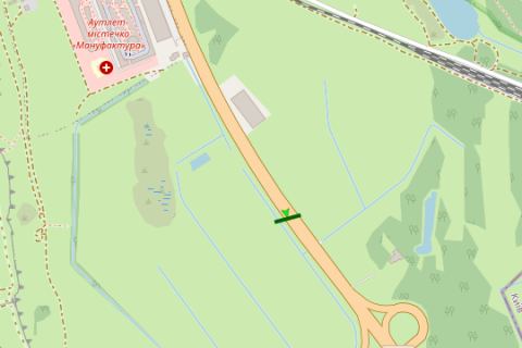 Billboard A in Kiev roads, 5x12  Kiiv - Obuhiv, 12km + 100m vid Kieva (u napramku  Obuhova) scheme