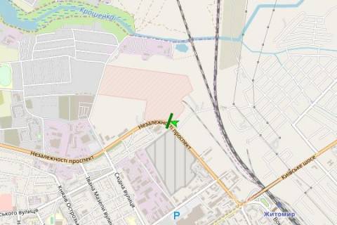 Billboard A in Zhytomyr, 3x6  Nezaleznosti prosp. (Vatutina st.), 61a scheme