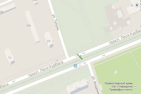 Billboard A in Vasylivka, 6x3  Lesa Kurbasa prosp., zupinka svidkisnogo tramvau "Vst.Tuluzi" (v naav. Kil'cevoi dorogi) scheme