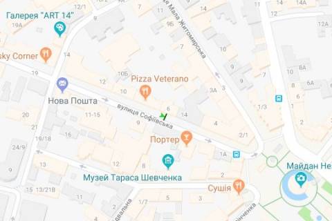 Citylight B in Vasylivka, 1.2x1.8  Sofiivs'ka st., 6 scheme