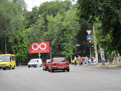 Billboard A in Vasylivka, 3x6  Dniprovs'ke sose (Dnipropetrovs'ke sose) - Sasliva st. Photo 1