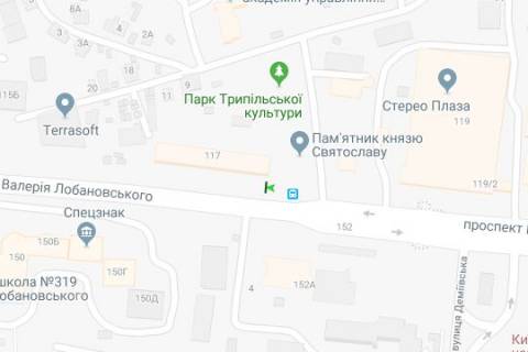 Scrolller, Scroll A in Kyiv, 2.3x3.14  Lobanovs'kogo Valeria prosp. (Cervonozoranij prosp.), 117 (u napramku Sevastopol's'koi pl.) - 273417 scheme