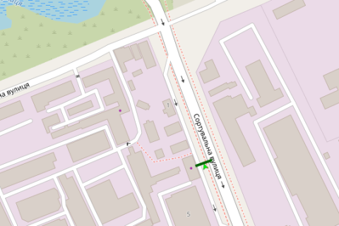 Billboard B in Vasylivka, 3x6  Sortuval'na st., 5 scheme