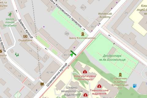 Citylight B in Kyiv, 1.2x1.8  Sovkovicna st., 38 scheme