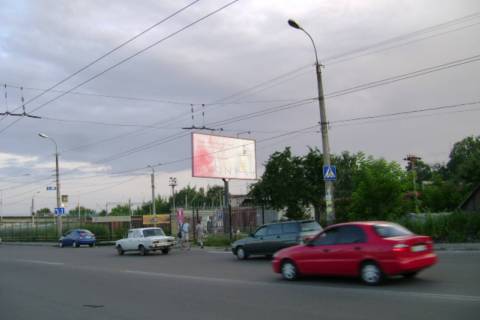 Billboard A in Vasylivka, 3x6  Karpenka-Karogo st. - Sobornosti prosp. Photo 1
