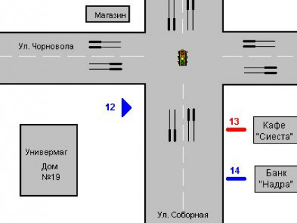 Backlight A in Rivne, 1.2x1.8  Soborna st., 14-a scheme
