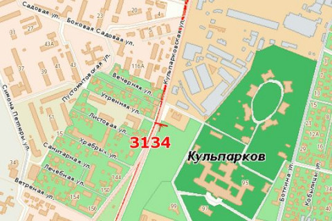 Billboard A in Vasylivka, 3x6  Kul'parkivs'ka st., 95 (v centr) scheme