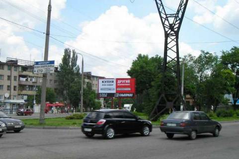Billboard A in Vasylivka, 3x6  Ivanova st. - Motorobudivel'nikiv prosp. Photo 1