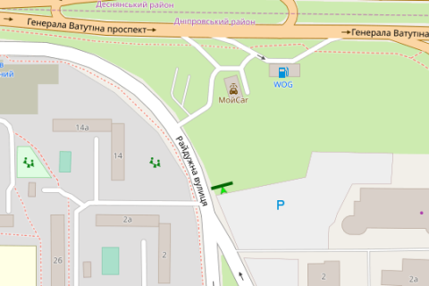 Billboard A in Vasylivka, 3x6  Rajduzna st., naproti bud. 14 Apo prosp.Suhevica scheme