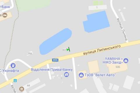 Billboard B in Vasylivka, 3x6  Vaceslava Lipins'kogo st., 50 scheme