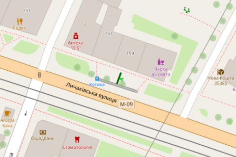 Non-Standard A in Lviv, 1.2x1.8  Личаківська вул., 159 scheme