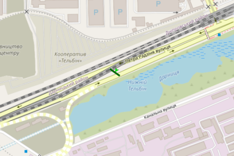 Backlight A in Vasylivka, 7x4  Darnic'ke sose, mist Kirpi scheme