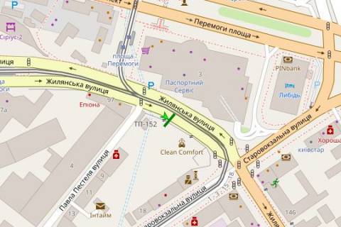 Citylight A in Kyiv, 1.2x1.8  Zilans'ka st., . naproti naproti univermagu Ukraina No1 scheme