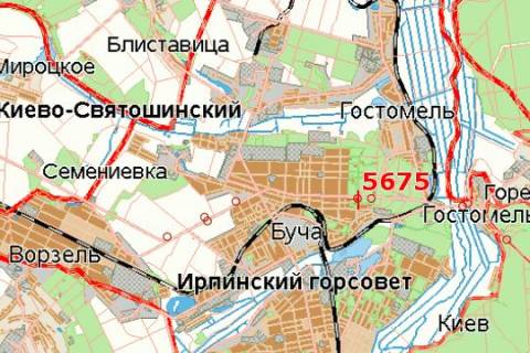 Billboard A in Bucha, 3x6  Kiiv - Kovel', 12km+200m vid Kieva (Buca, Varsavskaa trassa, u napramku  m.Kiiv) scheme