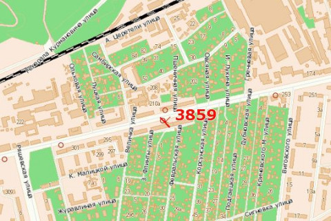 Billboard B in Vasylivka Gorodoc'ka st., 289 scheme