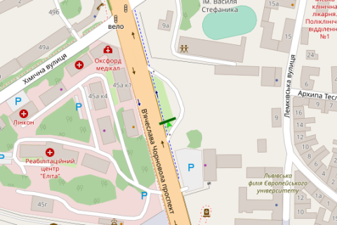 Scrolller, Scroll A in Vasylivka Vaceslava Cornovola prosp. (AZS) - 424657 scheme