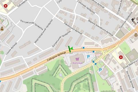 Billboard A in Kropyvnytskyi (Kirovograd), 3x6  Soborna st., 8 scheme