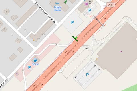 Billboard A in Gatne, 3x6  Kiiv - Odesa, 02km+050m vid Kieva (pravoruc u napramku  Odesi) scheme