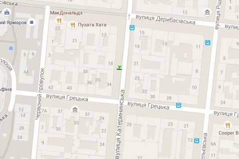 Citylight B in Odessa, 1.2x1.8  Ekaterinins'ka st., 18 scheme