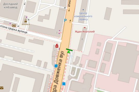 Scrolller, Scroll A in Kyiv, 2.3x3.14  Довженка вул., №8 - 166642 scheme