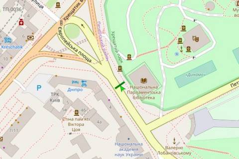 Scrolller, Scroll A in Kyiv, 1.2x1.8  Evropejs'ka pl., No1: Parlaments'ka biblioteka Ukraini - 271579 scheme