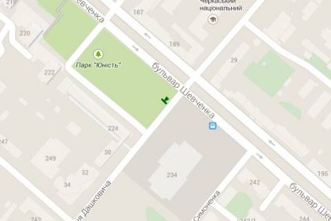 Citylight A in Cherkasy, 1.2x1.8  Sevcenka bul'v. - Ostafia Daskevica st. (Ostafia Daskovica st.), (No1) scheme