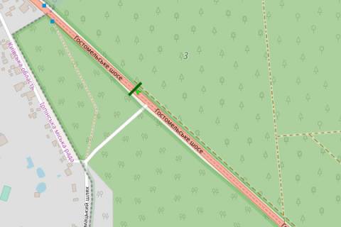 Non-Standard A in Trasy Kiev, 3x24  Київ - Ковель,  08км+200м від Києва (у напрямку  Ірпеня) scheme