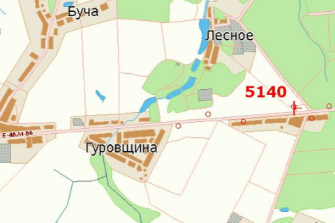 Billboard A in Kiev roads, 3x6  Kiiv - Zitomir, 15km+650m vid Kieva (u napramku  Zitomira (pov. na pos.Lisnij)) scheme