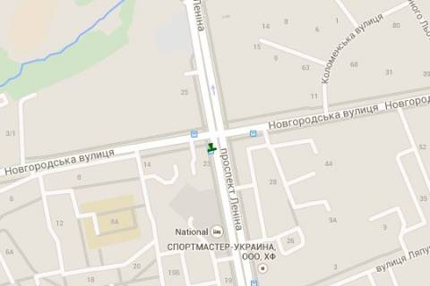 Citylight A in Kharkiv, 1.2x1.8  Nauki prosp. (Lenina prosp.) - Novgorods'ka st., (zupinka) No2 scheme