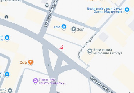 Video Billboard A in Lutsk, 2.3x3.14  Ковельська вул., 2 — Лесі Українки вул., ТЦ Зося - 663780 scheme