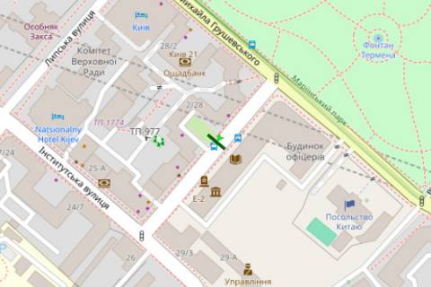 Citylight A in Kyiv, 1.2x1.8  Kriposnij prov., 2, zup. "Kripostnij prov." (1) scheme