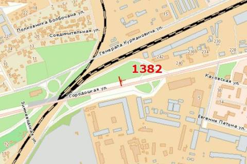 Billboard A in Vasylivka Gorodoc'ka st., 242 scheme