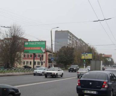 Billboard B in Kropyvnytskyi (Kirovograd), 3x6  Vokzal'na st. (Zovtnevoi Revolucii st.) - Ivana Olins'kogo st. (Socialisticna st.) Photo 1