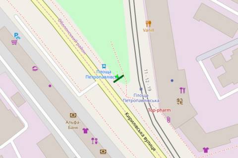 Billboard B in Kyiv, 3x6  Kirilivs'ka st., 160 scheme