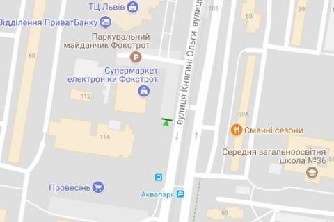 Billboard B in Vasylivka, 3x6  Knagini Ol'gi st., 108 scheme