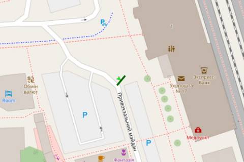 Citylight A in Ternopil, 1.2x1.8  Cornovola st., majdan Privokzal'nij No6 scheme