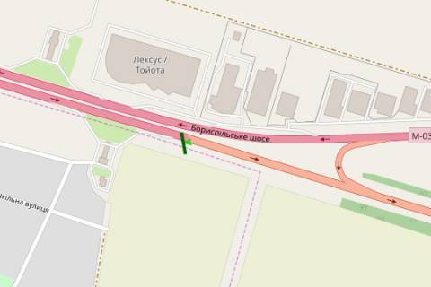 Billboard B in Mountain, 5x12  Kiiv - Borispil', 20km+270m vid Kieva (No5 sprava)  (u napramku  Kieva) scheme