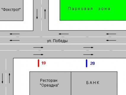 Backlight B in Zhytomyr, 1.2x1.8  Peremogi st., 11 scheme