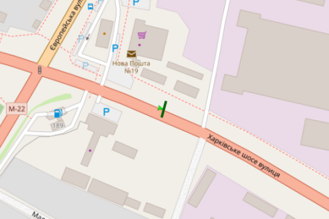 Billboard B in Poltava, 3x6  Harkivs'ke sose, 5 scheme