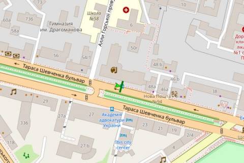 Non-Standard B in Kyiv, 1.2x1.8  Шевченка Тараса бульв., 50, зуп. "Будинок Народної Творчості" (1) scheme