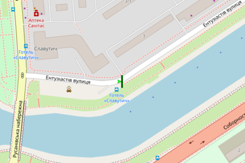 Scrolller, Scroll A in Vasylivka, 2.3x3.14  Entuziastiv st., Gotel' "Slavutic" - Rusanivs'ka nab. - 422692 scheme