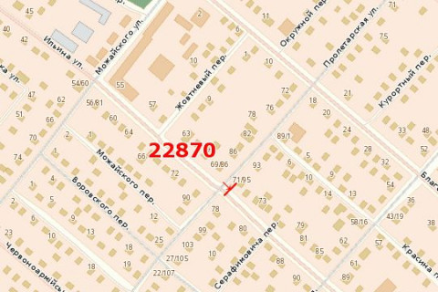 Billboard A in Vasylivka, 3x6  Nadpil'na st. (Il'ina st.) - Proletars'ka st. (Geroiv Cornobila st.) scheme