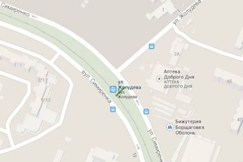 Billboard A in Kyiv, 3x6  Simirenka st., : navproti bud. No4; rozpodil'nik (u napramku  Kil'cevoi dorogi) scheme