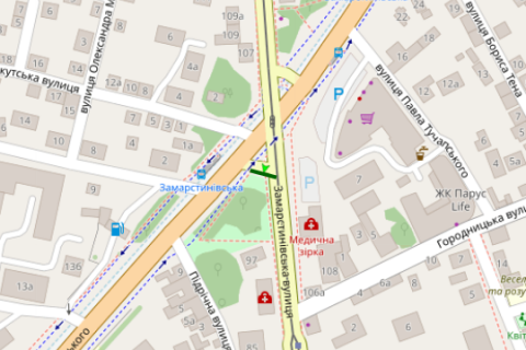 Scrolller, Scroll A in Lviv, 2.3x3.14  Вячеслава Липинського вул. - Замарстинівська вул. - 665053 scheme