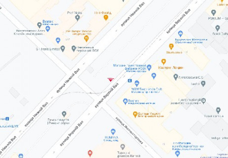 Citylight A in Kyiv, 1.04X1.7  Верхній Вал вул., 16 scheme