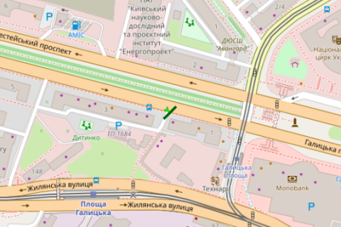 Scrolller, Scroll A in Kyiv, 2.3x3.14  Берестейський просп., 1-3 - 44683 scheme