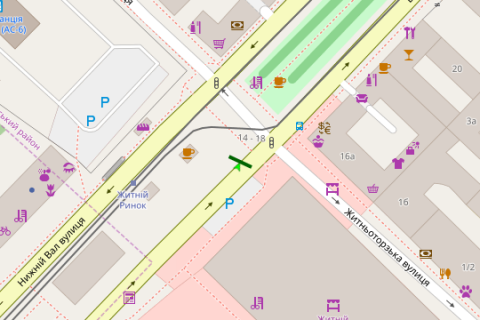 Scrolller, Scroll A in Kyiv, 1.2x1.8  Верхній Вал вул., 16 бульварна частина - 166561 scheme