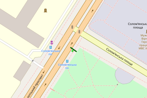 Scrolller, Scroll A in Kyiv, 2.3x3.14  Повітряних Сил просп., , напроти буд. 28 - Солом`янська пл. - 44607 scheme