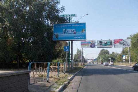 Billboard B in Kramatorsk, 3x6  Oleksi Tihogo st. (Sergo Ordzonikidze st.) - Druzbi st. (Lenina st.) Photo 1