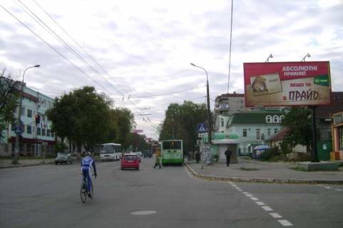 Billboard A in Lutsk, 3x6  Kovel's'ka st. - Sevcenka st. Photo 1